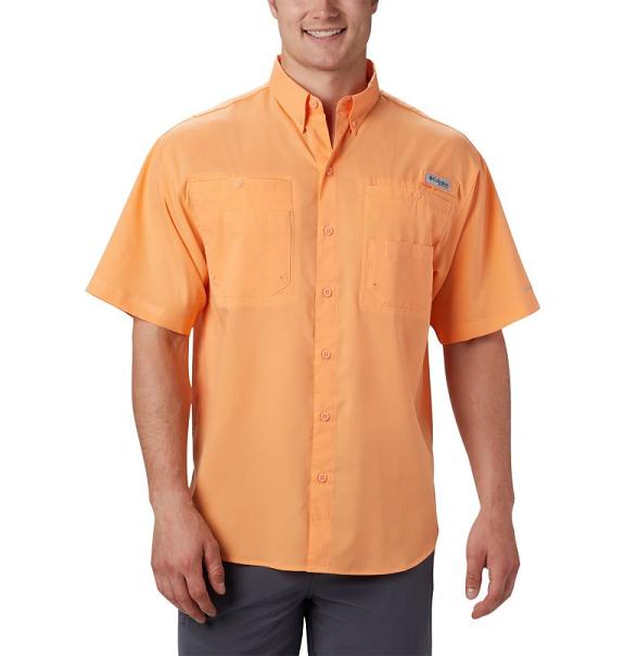 Columbia PFG Tamiami II Fishing Shirts Yellow For Men's NZ68245 New Zealand